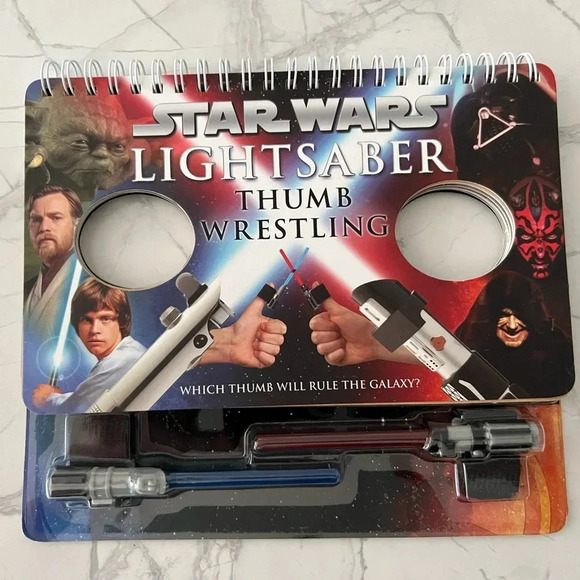 Star Wars Lightsaber Thumb Wrestling: Lightsaber Book Game for Kids 2013 Edition - Picture 1 of 2
